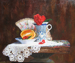 Натюрморт с геранью